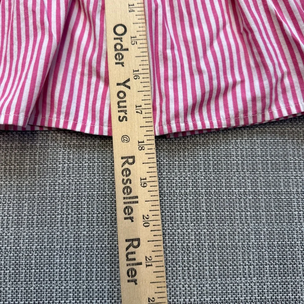 Ralph Lauren Baby Girls Multi Color Striped Patchwork Shirt Dress 18M